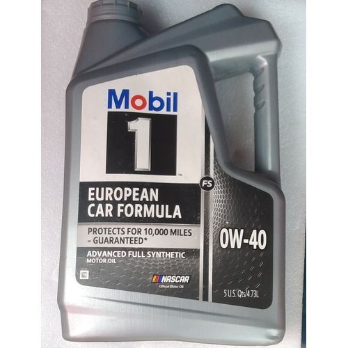 Mobil 1 0W-40 Full Synthetic Automobile Motor Oil (5 Liters) - Recommended For Mercedes Benz, Audi & BMW Cars