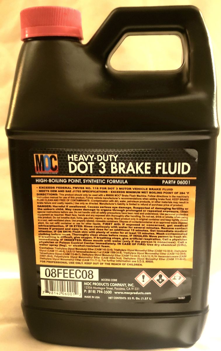 MOC Dot3 Heavy Duty Synthetic Brake Fluid - 1.57L