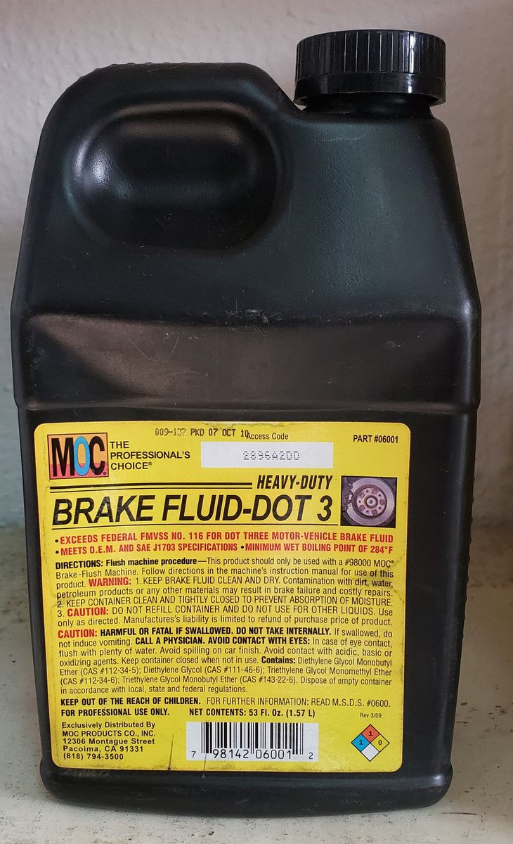 MOC Dot3 Heavy Duty Synthetic Brake Fluid - 1.57L
