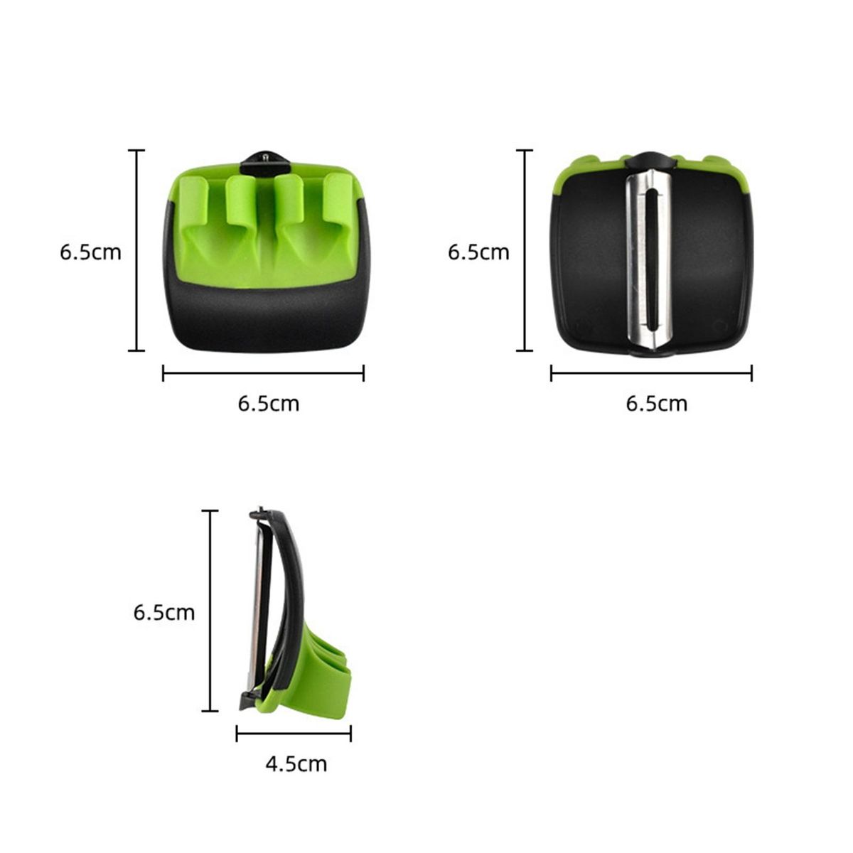 2 Pcs Fruit Graters Finger Grip Cabbage Graters Green and Black