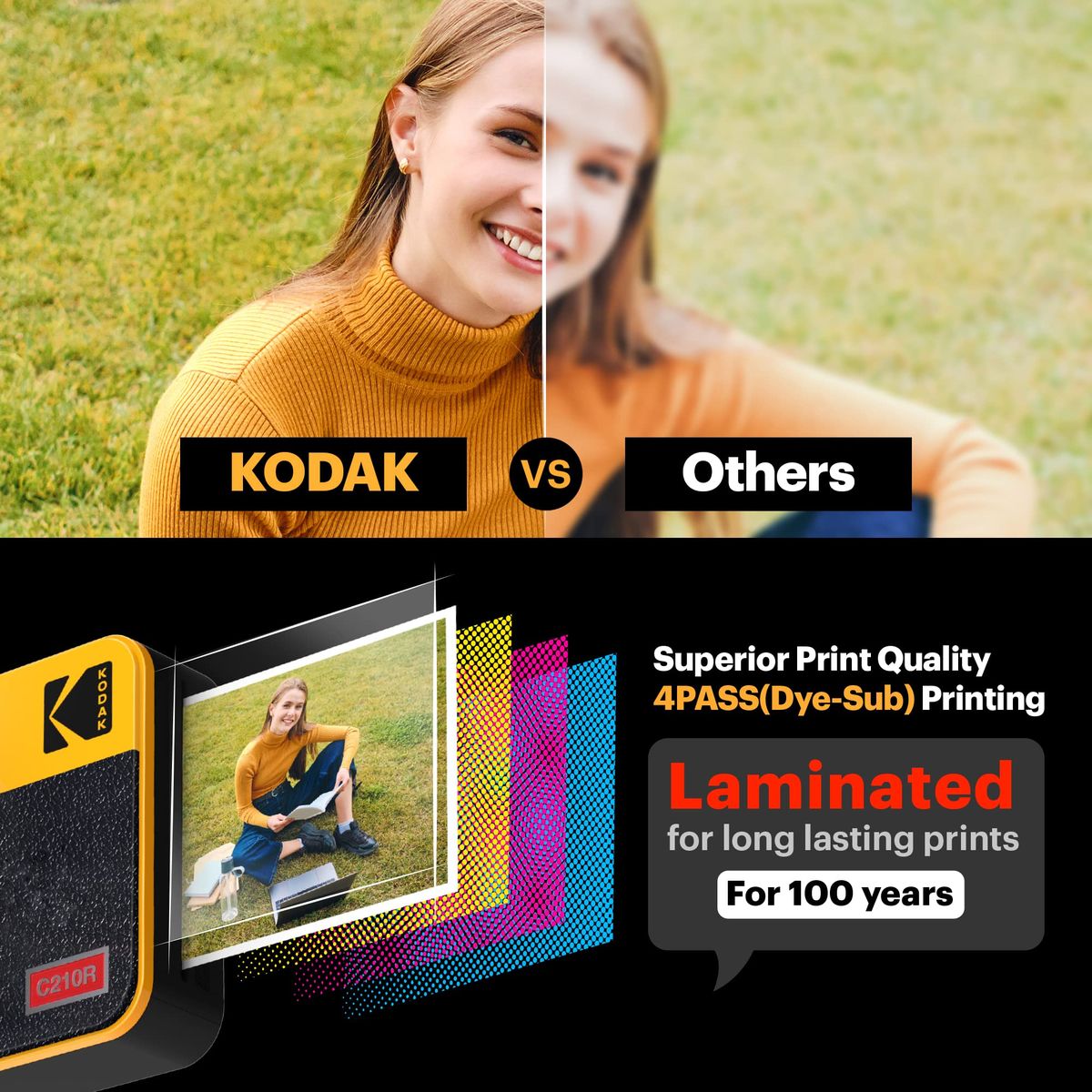 Retro Portable Wireless Instant Camera & Photo Printer