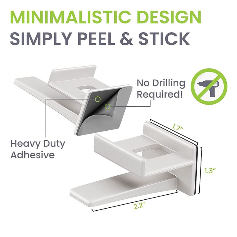 Adhesive Hat Rack Display Hooks for Wall & Door 12 Pack Baseball Cap Holder Closet & Storage Organizer White