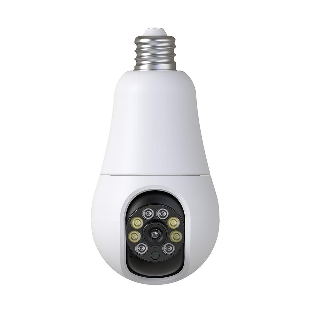 WiFi 360 Panoramic Bulb Camera 1080P Security Camera with 2.4&5GHZ WiFi 360 Degree Panoramic viewing Wireless Home Surveillance Camera Night Vision Two Way Audio Smart Motion Detection