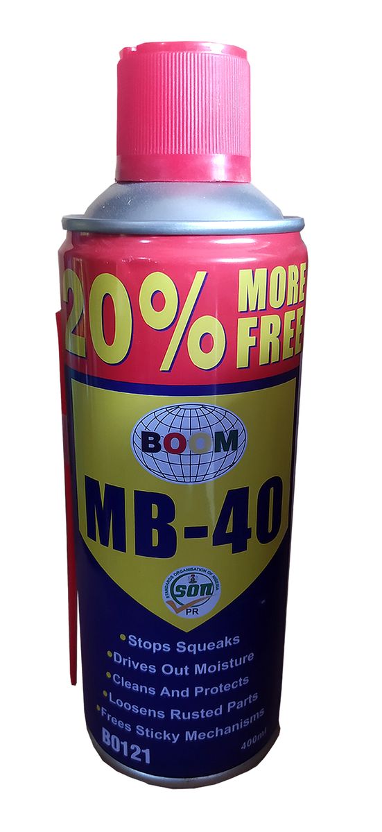Original Boom MB-40 Lubricant, Degreaser And Rust Remover