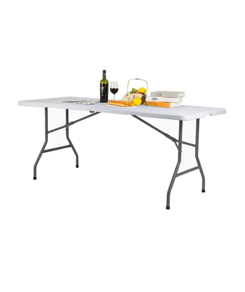 White Banquet Outdoor Folding Table