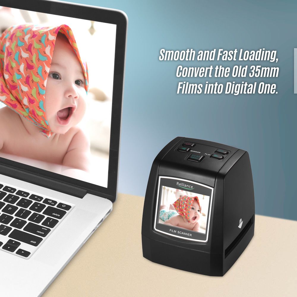 Film Scanner High-Resolution 14MP/22MP Film Slide Scanner