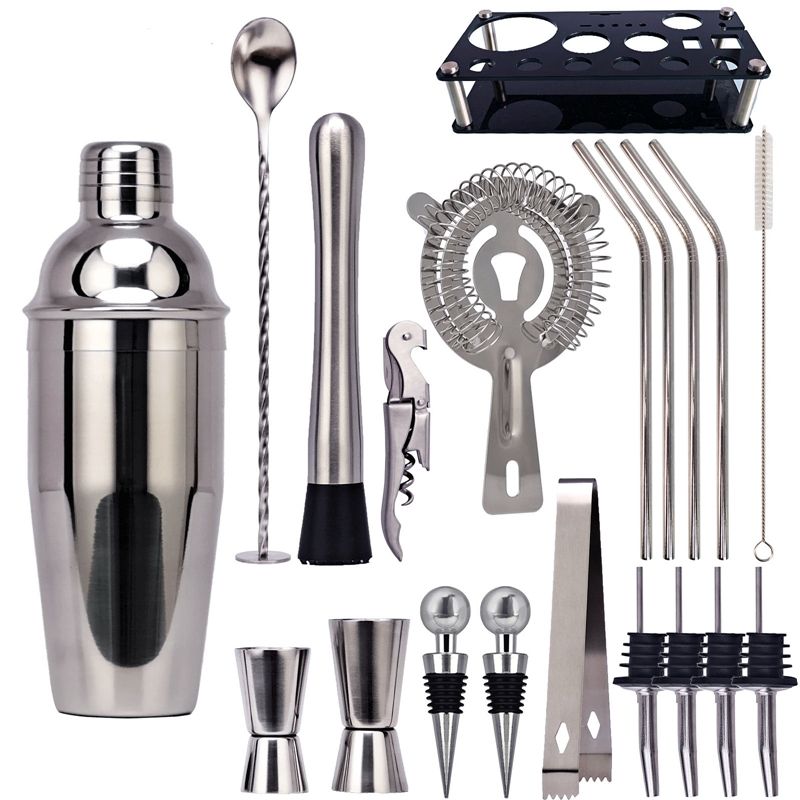 20pcs Shaker Cocktail Set And Bar Tools Barman Kit