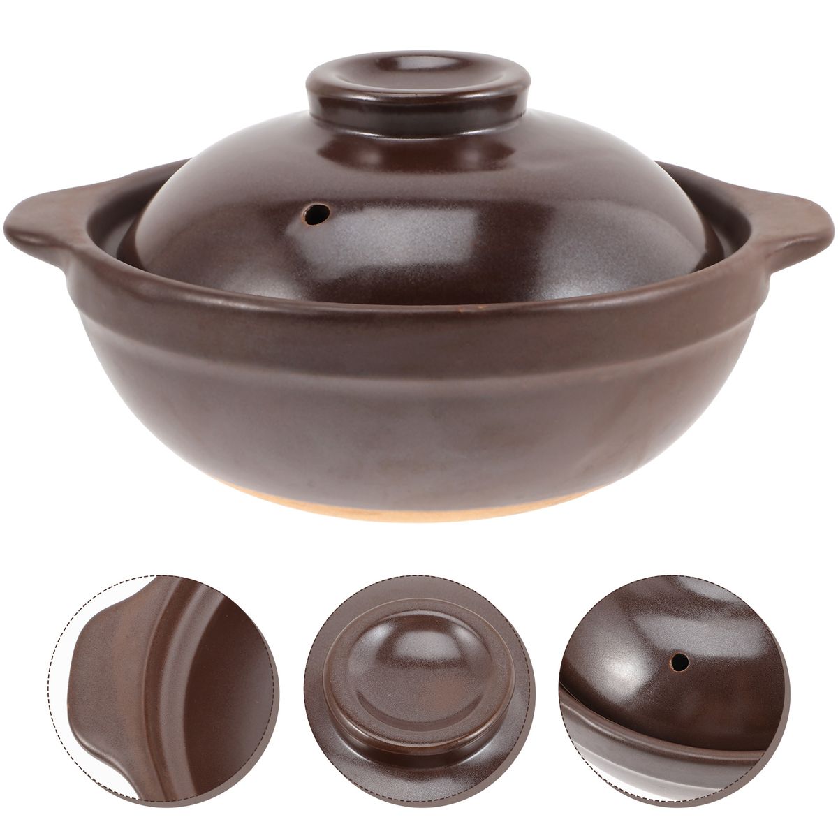Pot Casserole Clay Cooking Stew Ceramic Souppan Hot Pottery