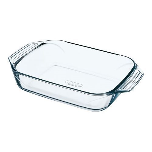 Set Of 2 Borosilicate Glass Roaster & Casserole Dishes