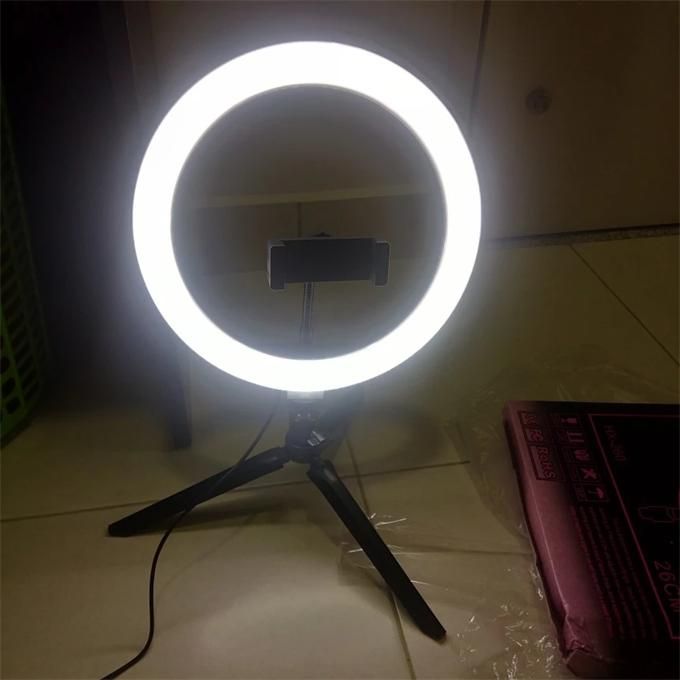 10 Inch Selfie Ring Light with Tripod and Phone Holder for Youtube Live Makeup