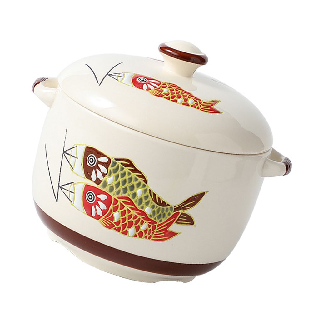 Cooking Stew Bowl Clay Casserole Steam Pots Cup Lid Bowls