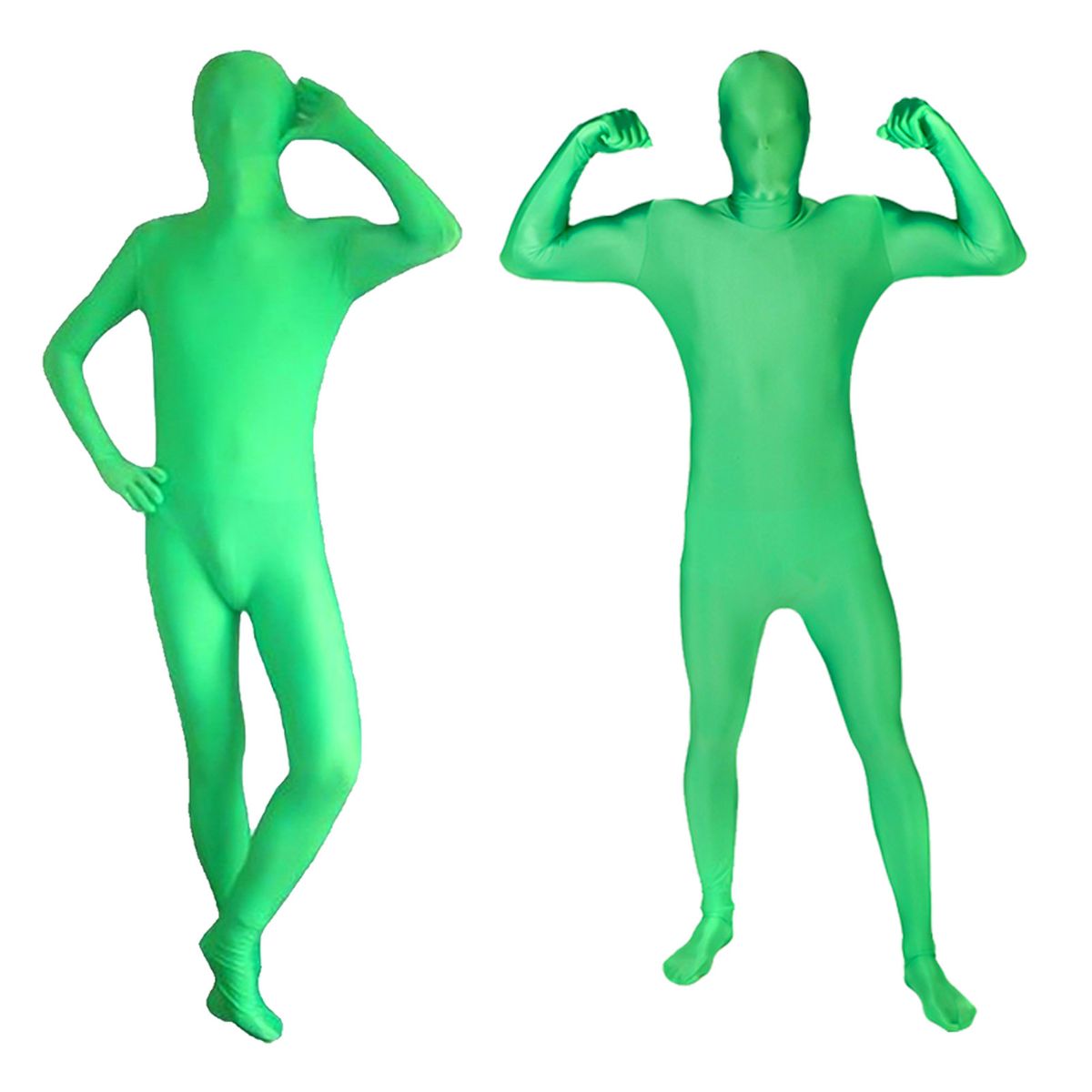 Full Body Photography Chromakey Green Suit Unisex Adult