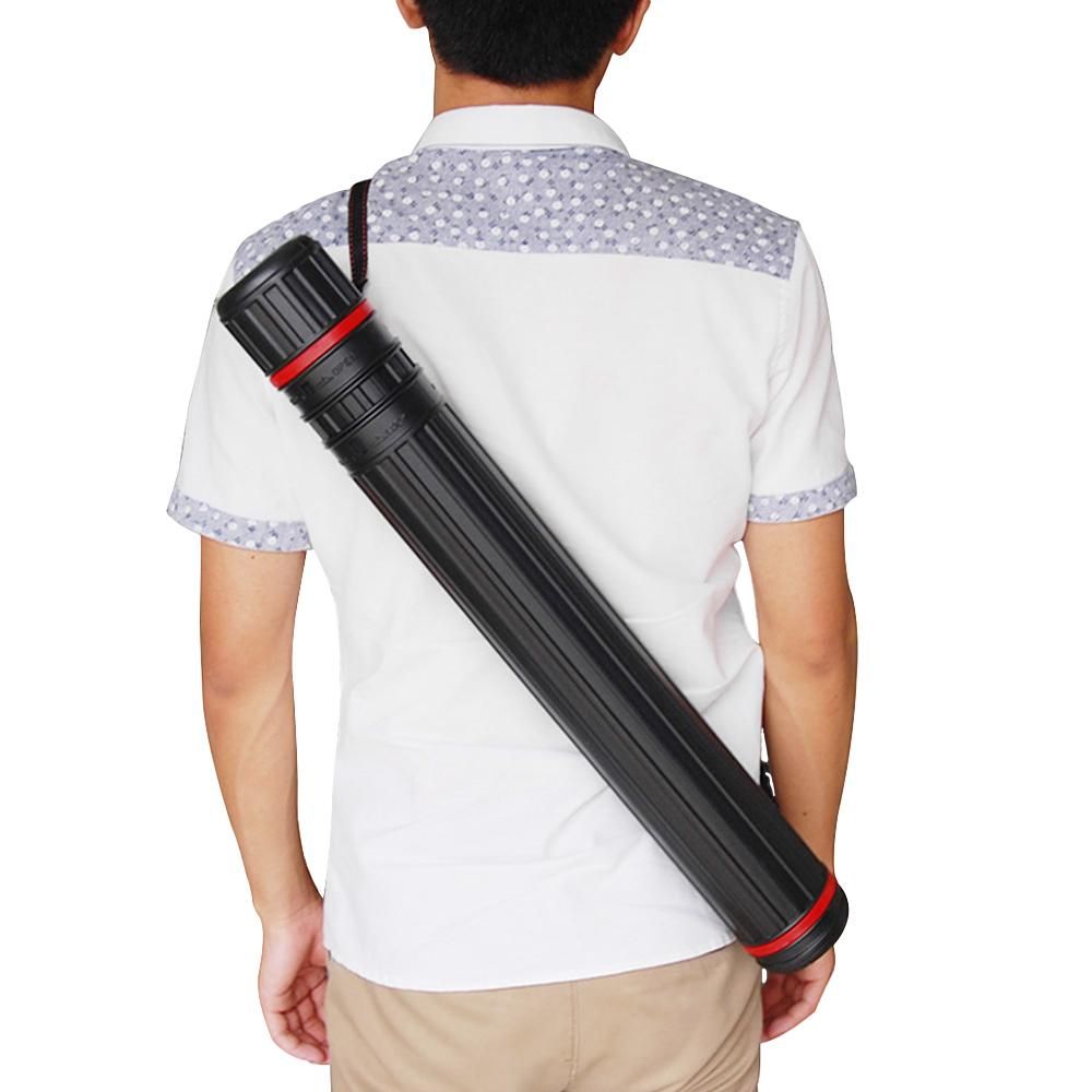 Telescopic Archery Arrow Case Carrier Tube with 2 EVA Foam Arrow Protection Racks Holders