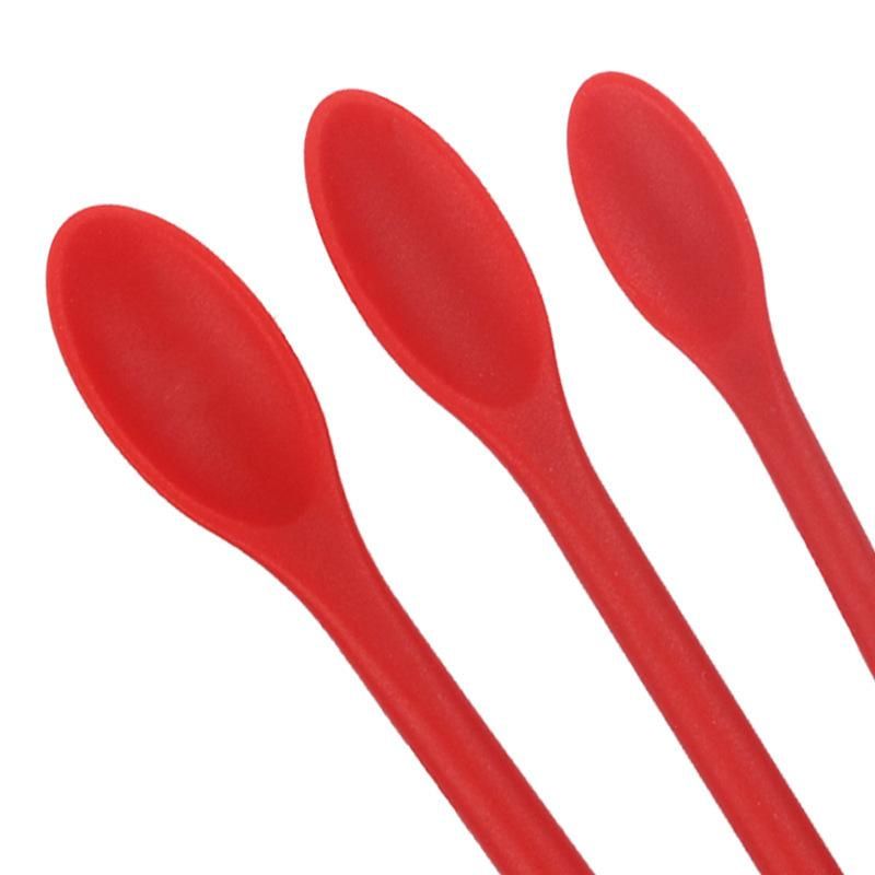 Creative new silicone mini double-headed spatula scraper set cosmetic bottle lotion bottle scraper jam spatula three piece black