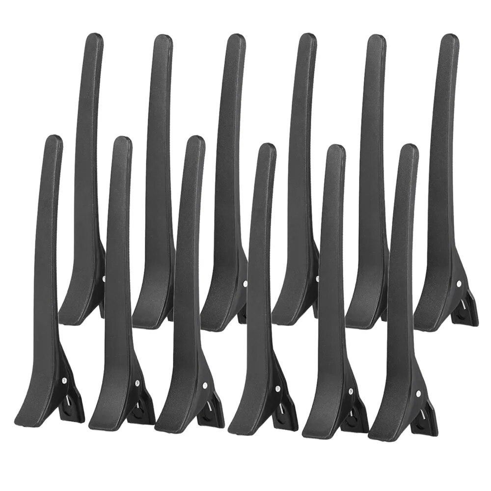 12Pcs Plastic Hairpins Alligator Hair Clips Salon Sectioning Grip Single Prong Crocodile Hair Clamp Hairdressing Styling Tool