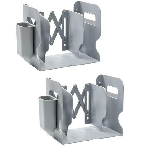 2 Pcs Adjustable Book Stand Rack With Pen