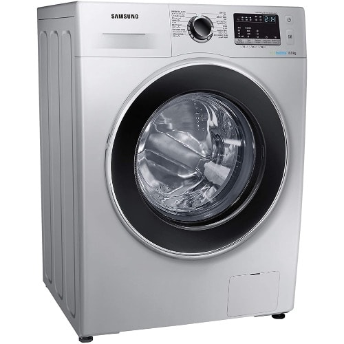 8kg 1200 Rpm Diamond Drum, Front Load Washing Machine With Eco Bubble, Silver