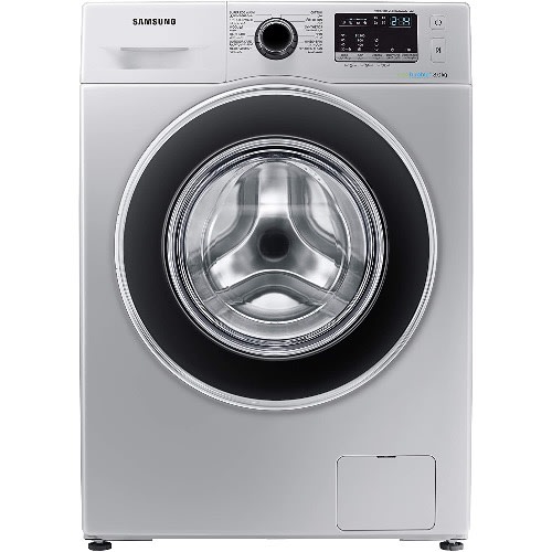 8kg 1200 Rpm Diamond Drum, Front Load Washing Machine With Eco Bubble, Silver