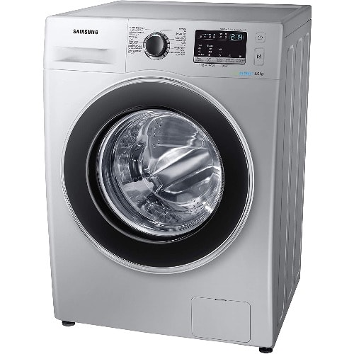 8kg 1200 Rpm Diamond Drum, Front Load Washing Machine With Eco Bubble, Silver