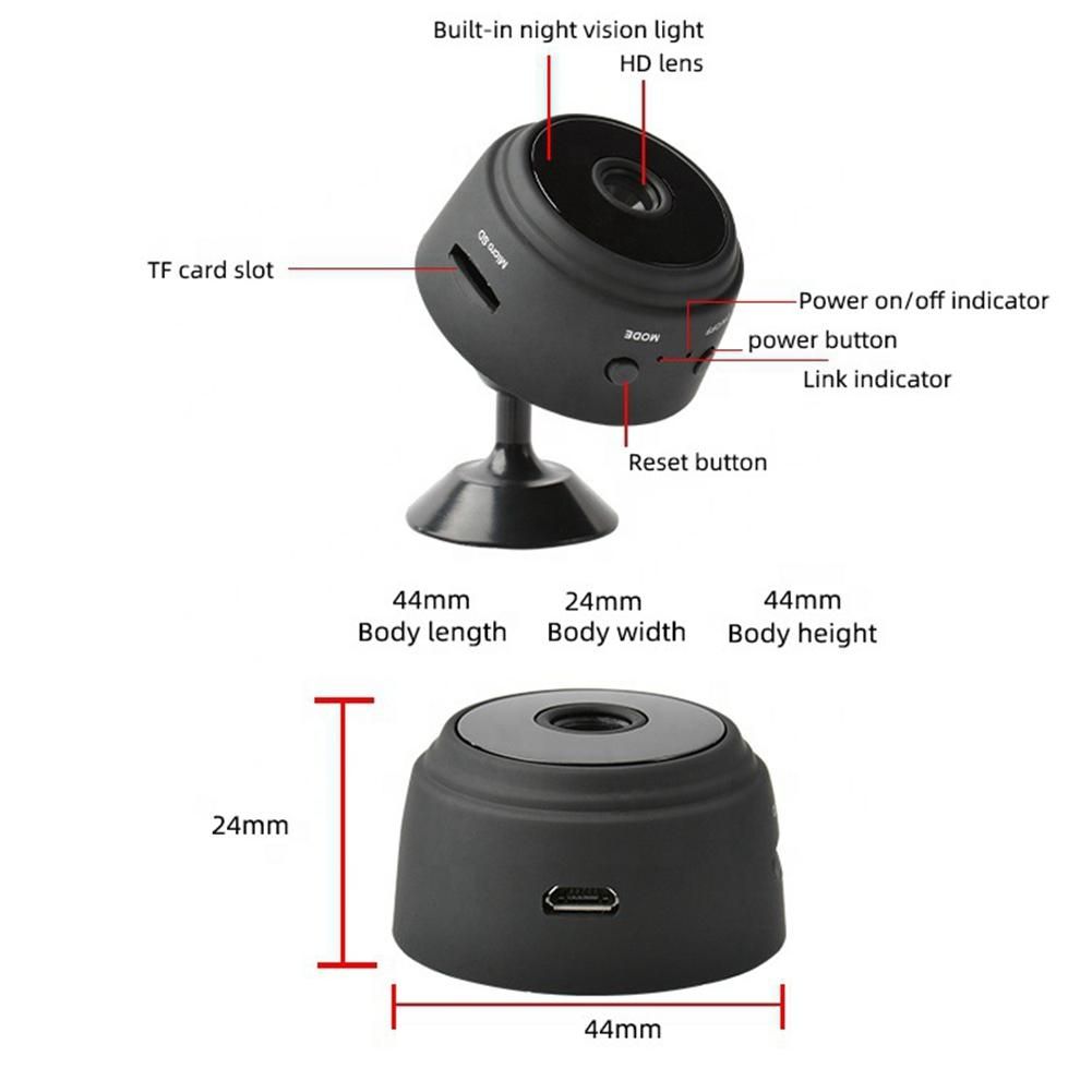 A9 Mini Camera HD 1080P Night Vision Camcorder Wireless WiFi IP Network Camera 150° Home Security Surveillance Camcorder