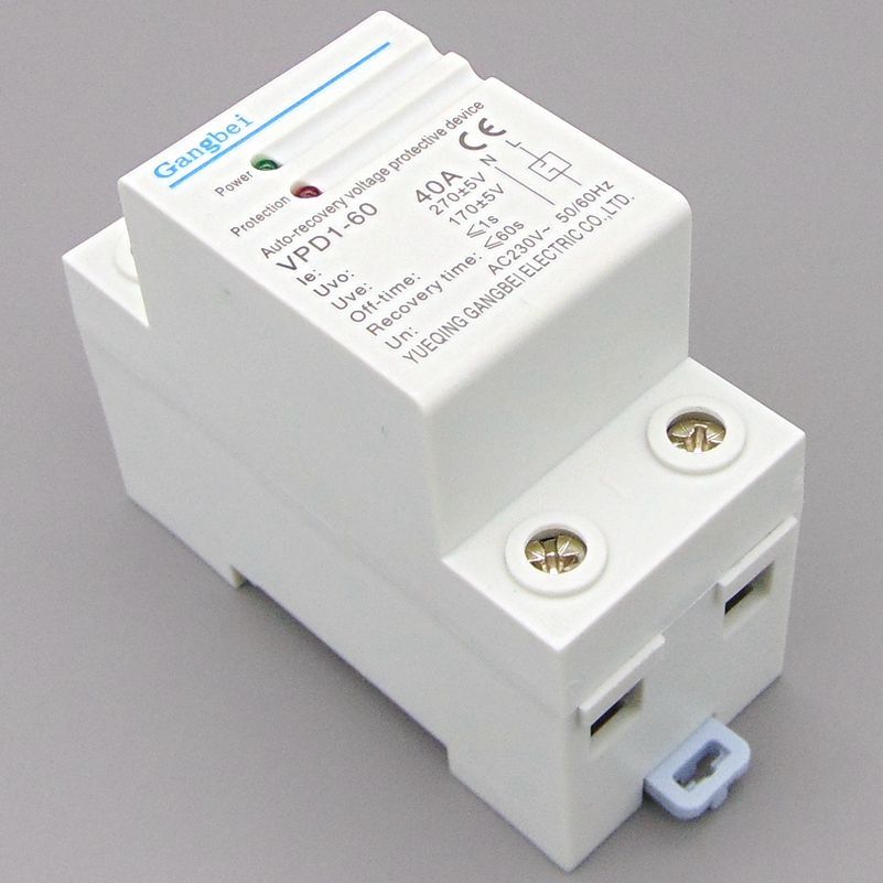 VPD1-60 230V Din Rail Automatic Recovery Reconnect Over