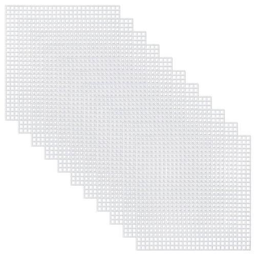 30 Pieces Plastic Mesh Canvas Sheets For