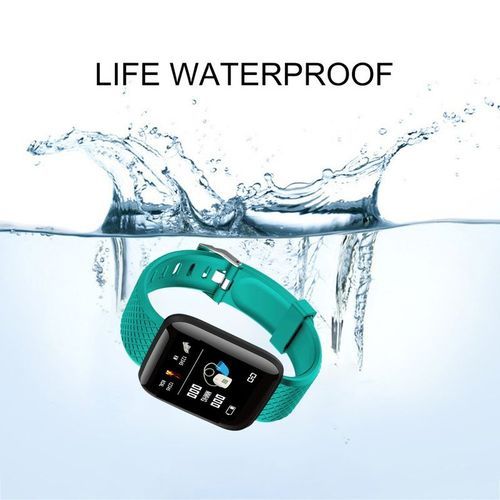 Smart Bracelet Fitness Tracker Heart Rate Monitor Smartband Green - Green