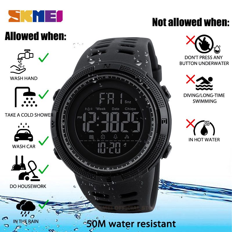 SKMEI Outdoor Sport Multifunction Waterproof Digital Watch