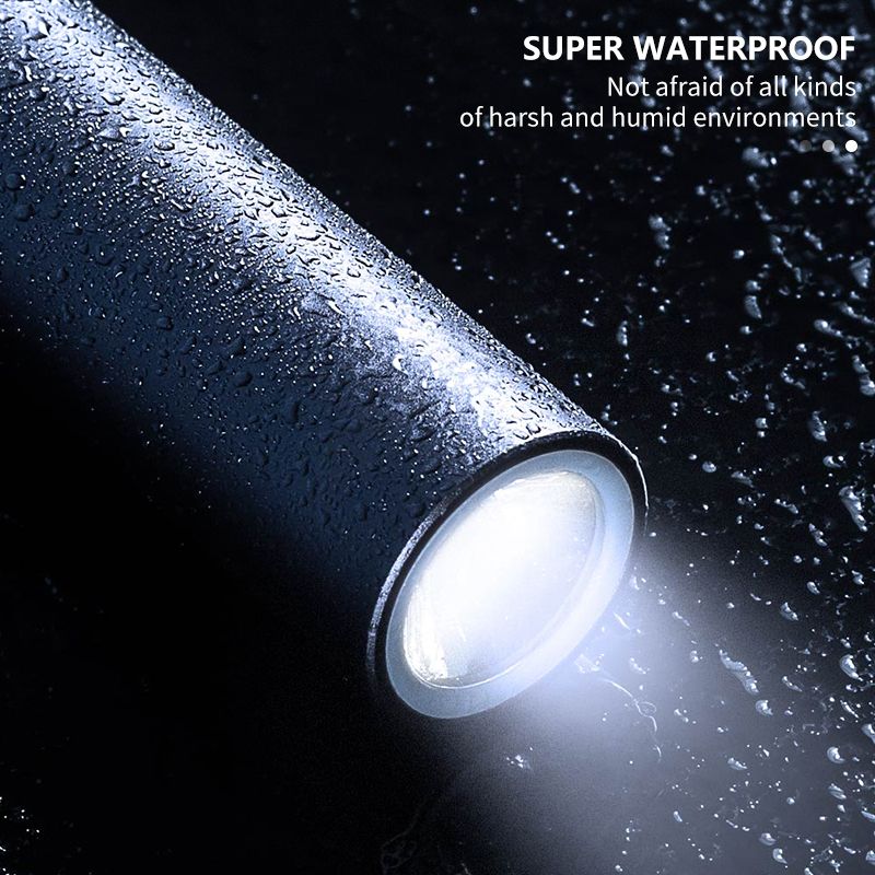 Mini LED Flashlight Power-Bank Brightness Mobile Power USB