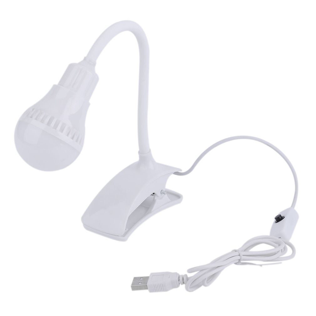 Super Bright LED Desk Clip Lamp USB Rechargeable Table