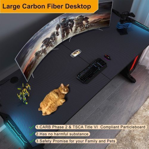 60 Inches Computer Gaming/Trading Desk