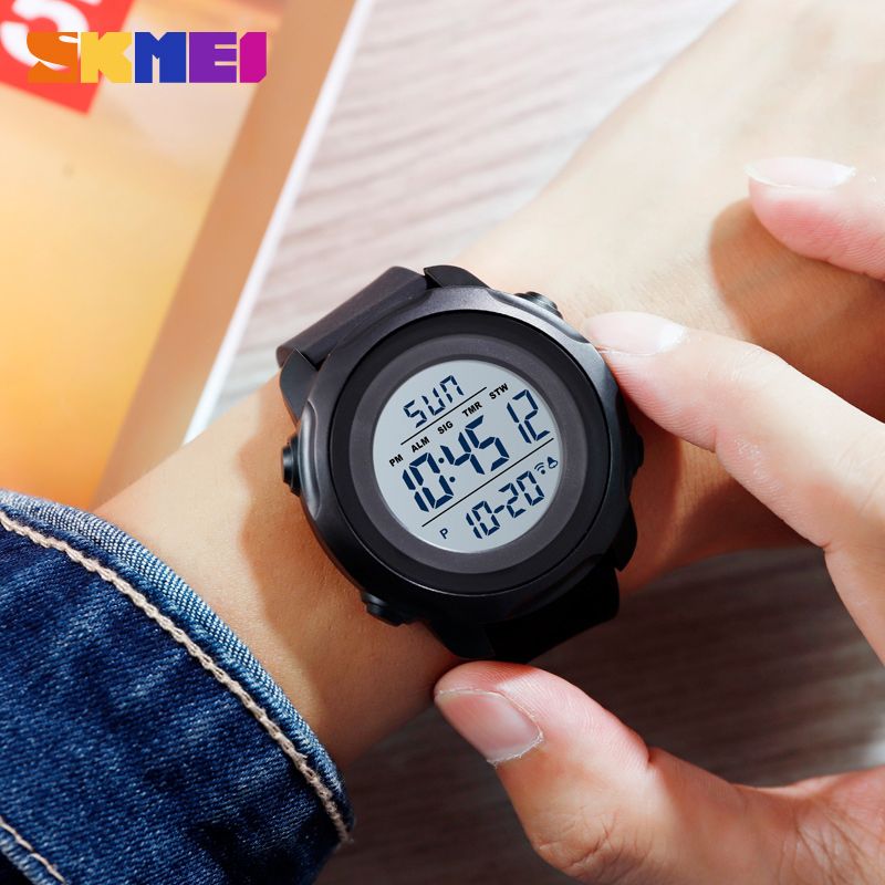 Womens Sport Watch Digital Outdoor Wristwatches Waterproof Count Down