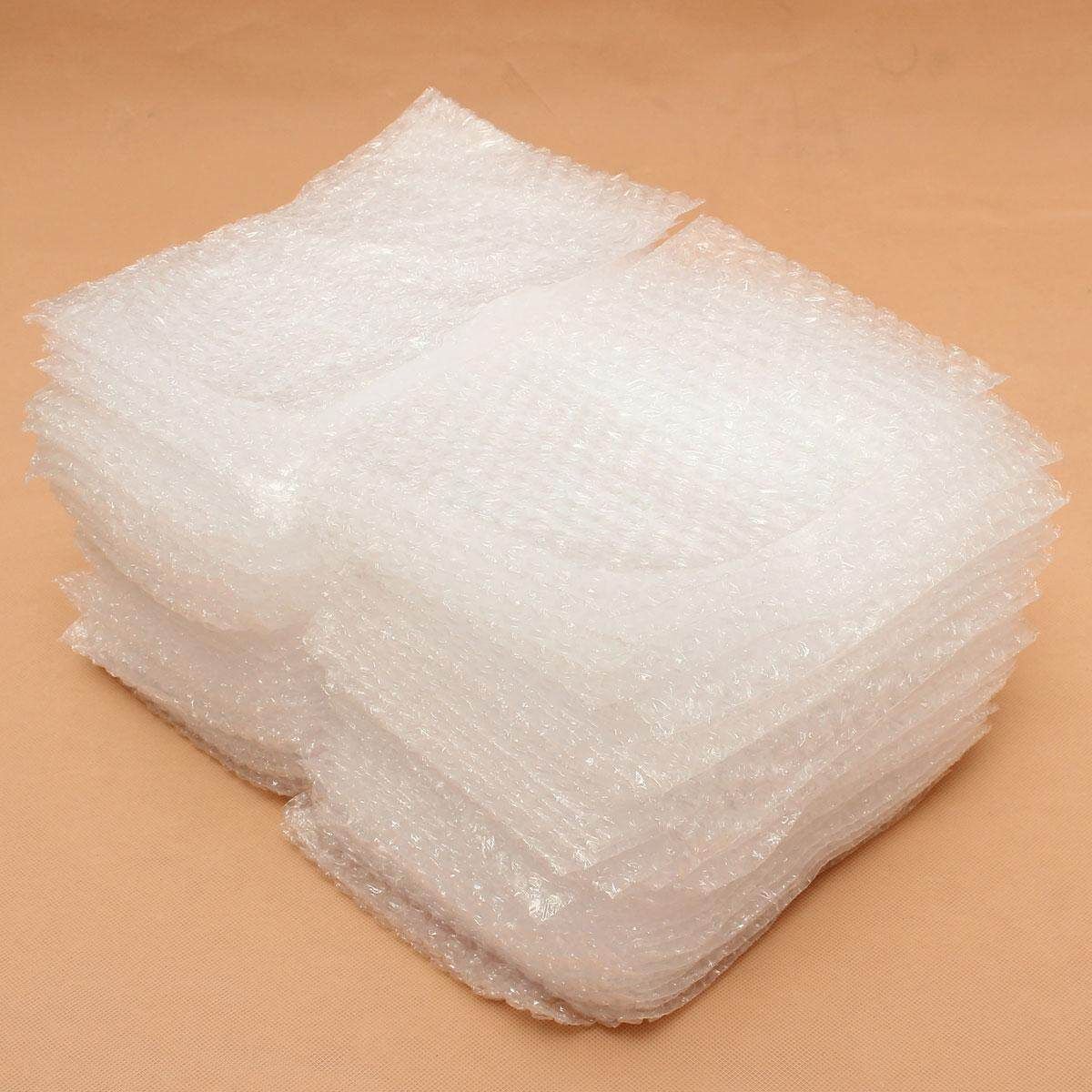 20PCs Clear Shakeproof Recyclable Small Packing Pouches Poly Bubble Wrap Bags 17*25cm 17*25cm