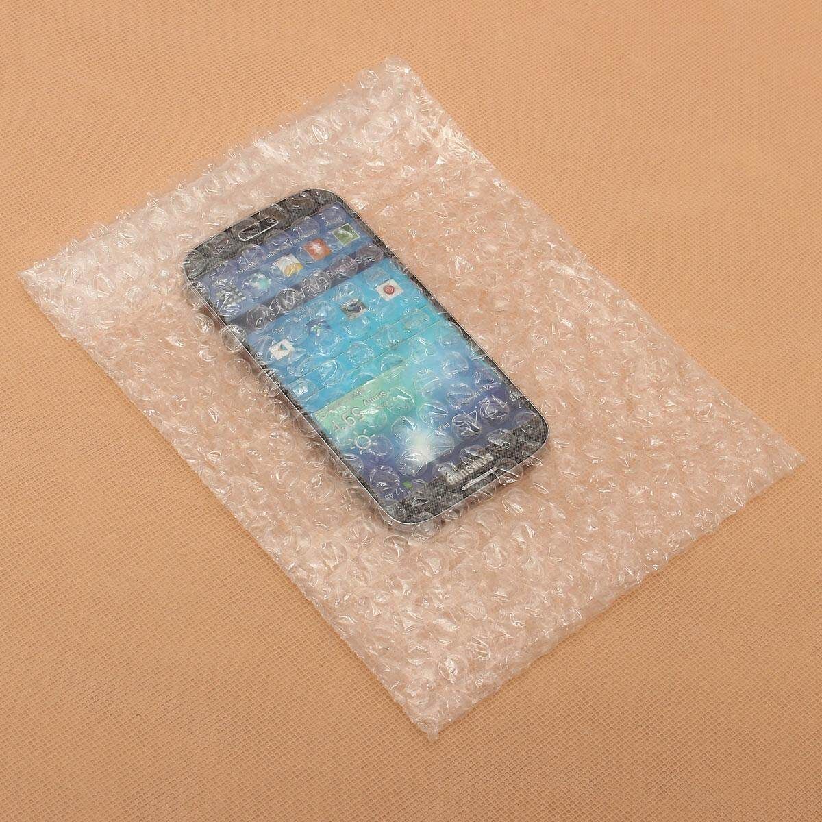 20PCs Clear Shakeproof Recyclable Small Packing Pouches Poly Bubble Wrap Bags 17*25cm 17*25cm