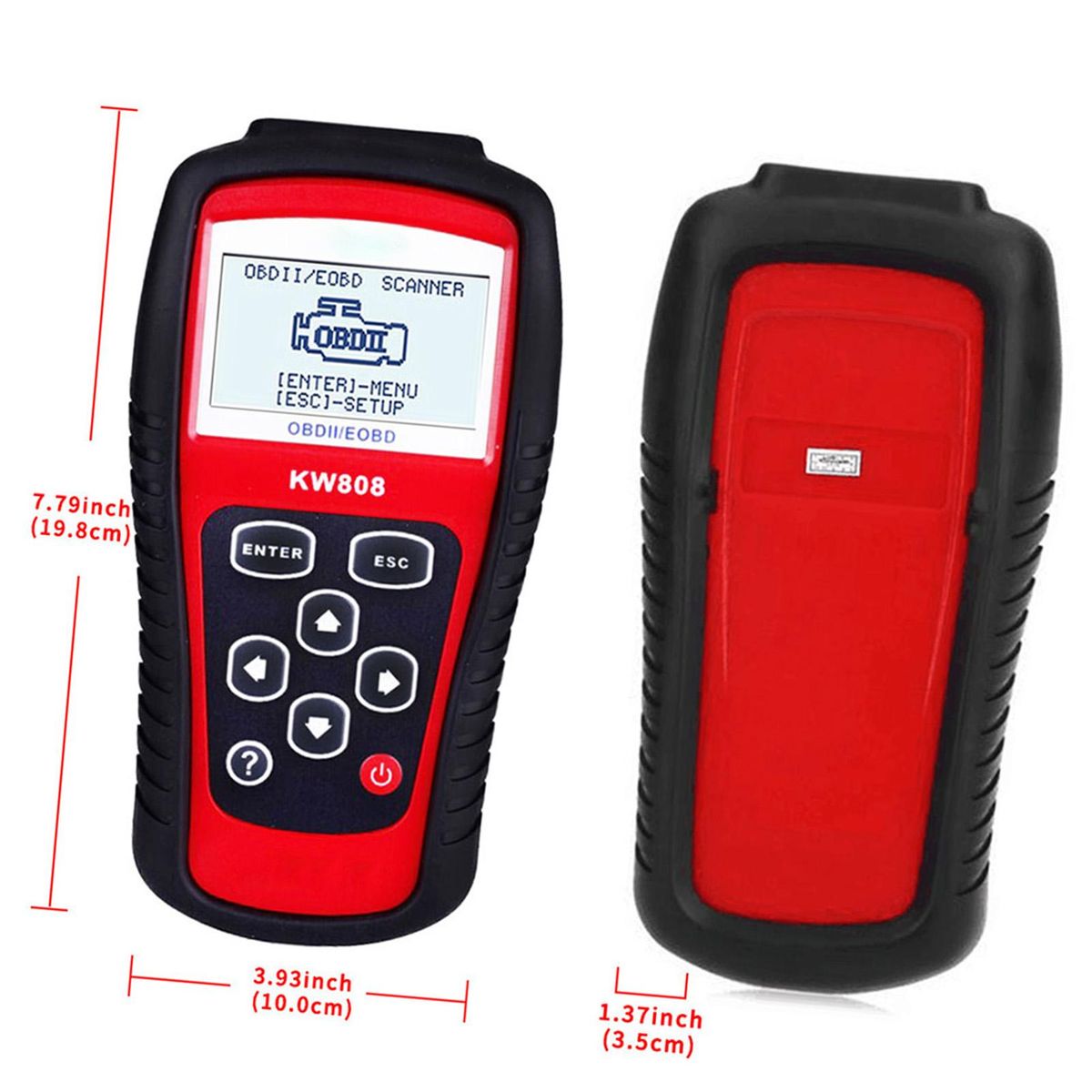 KONNWEI OBDII / EOBD Cars Code Reader and Auto Scanner Detection Decoder KW808