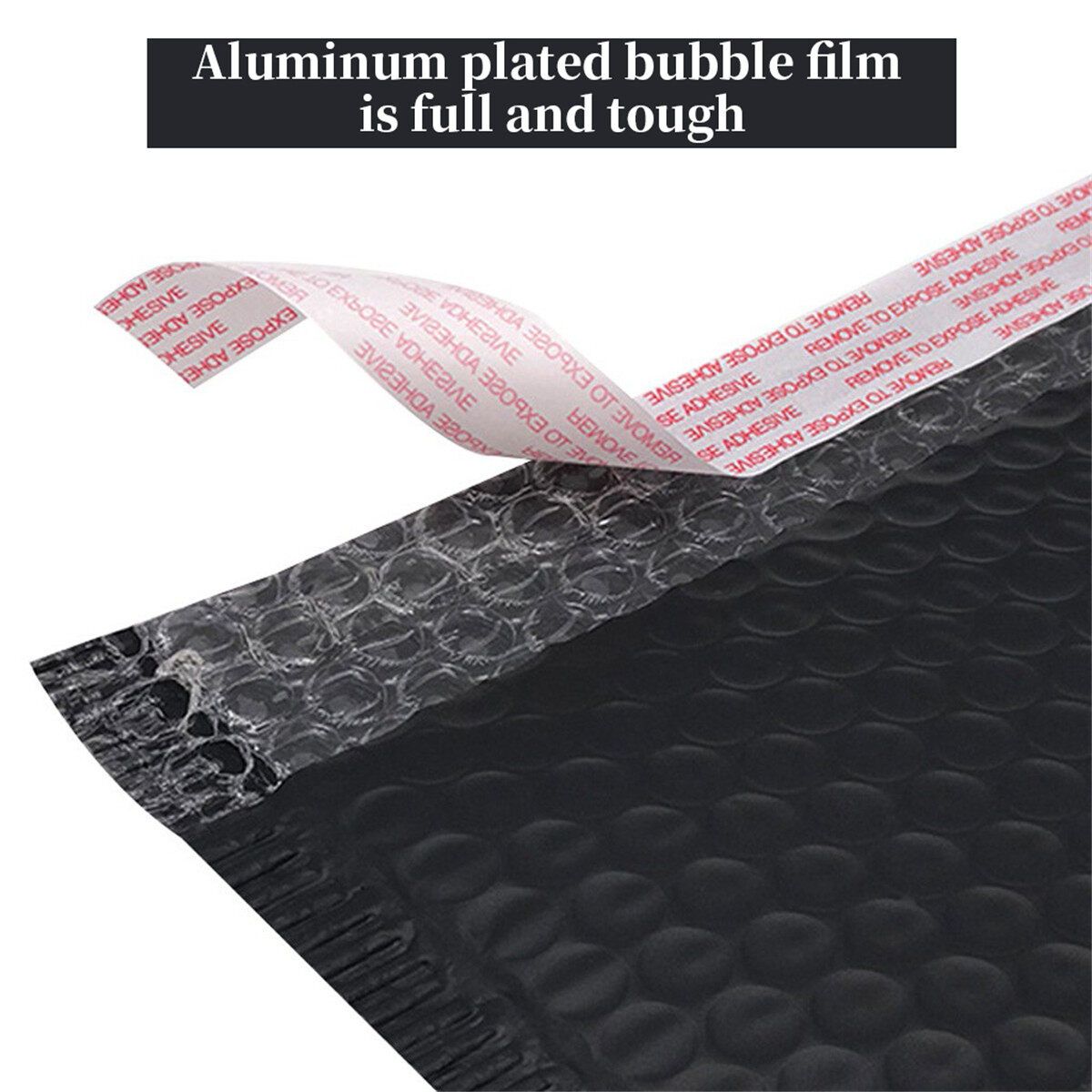 50PCS / 30PCS -- Shockproof Black Extruded Film Bubble Bag Clothing Bag Waterproof Plastic 50PCS
