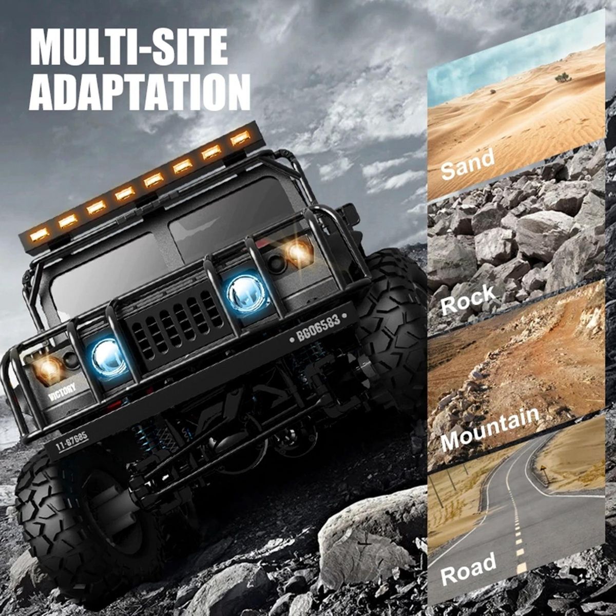 Remote Control Car 1/12 Full Scale 2.4GHz Off Road Trucks 4WD Vehicle Racing Climbing Car Gifts for Kids Adults