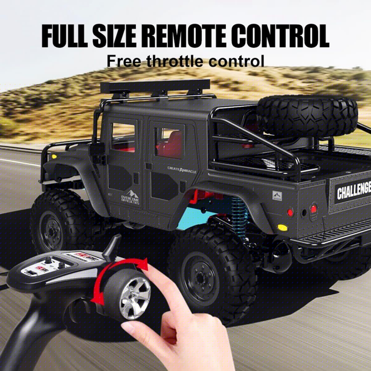 Remote Control Car 1/12 Full Scale 2.4GHz Off Road Trucks 4WD Vehicle Racing Climbing Car Gifts for Kids Adults