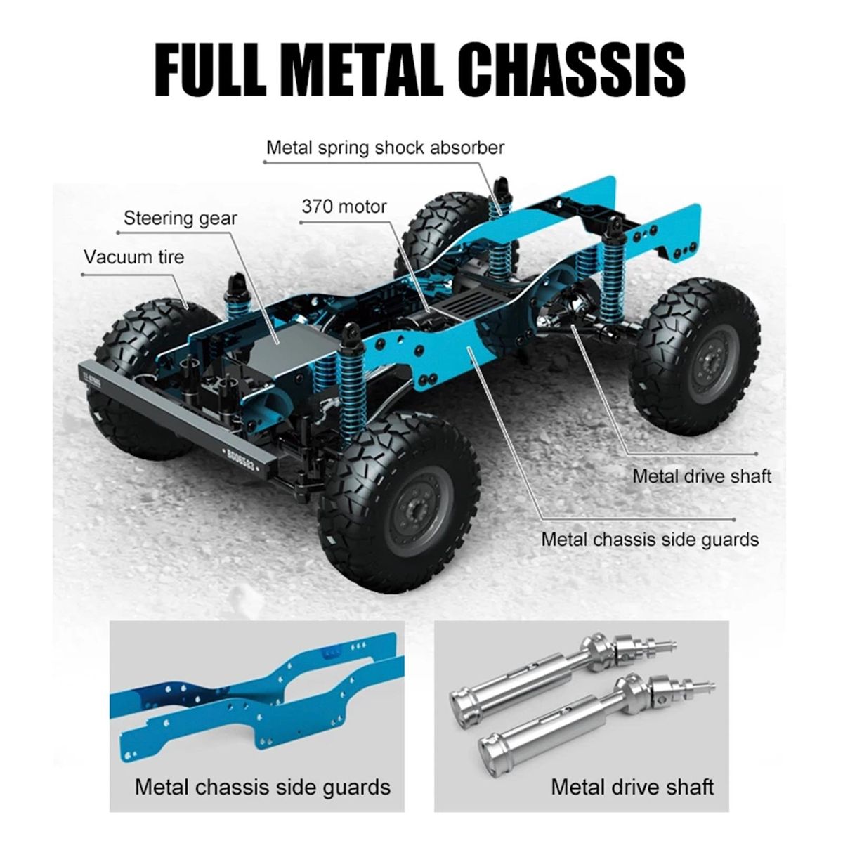 Remote Control Car 1/12 Full Scale 2.4GHz Off Road Trucks 4WD Vehicle Racing Climbing Car Gifts for Kids Adults