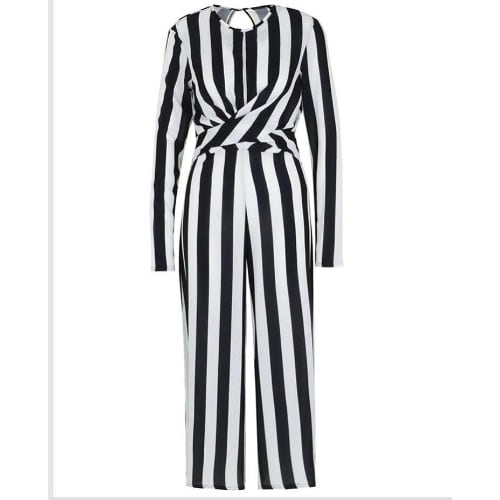 Monochrome Jumpsuit Aka Zebra Stripes