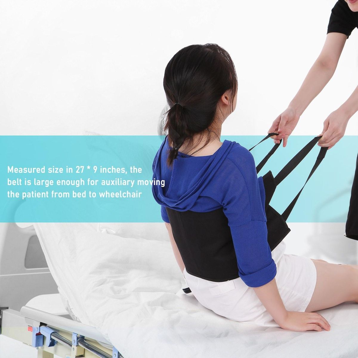 Patient Elderly Transfer Moving Belt Bed to Wheelchair Transfer Nursing Sling with Handles Lift Assist Belt Reinforcement Belt Auxiliary Shift Lift Belt