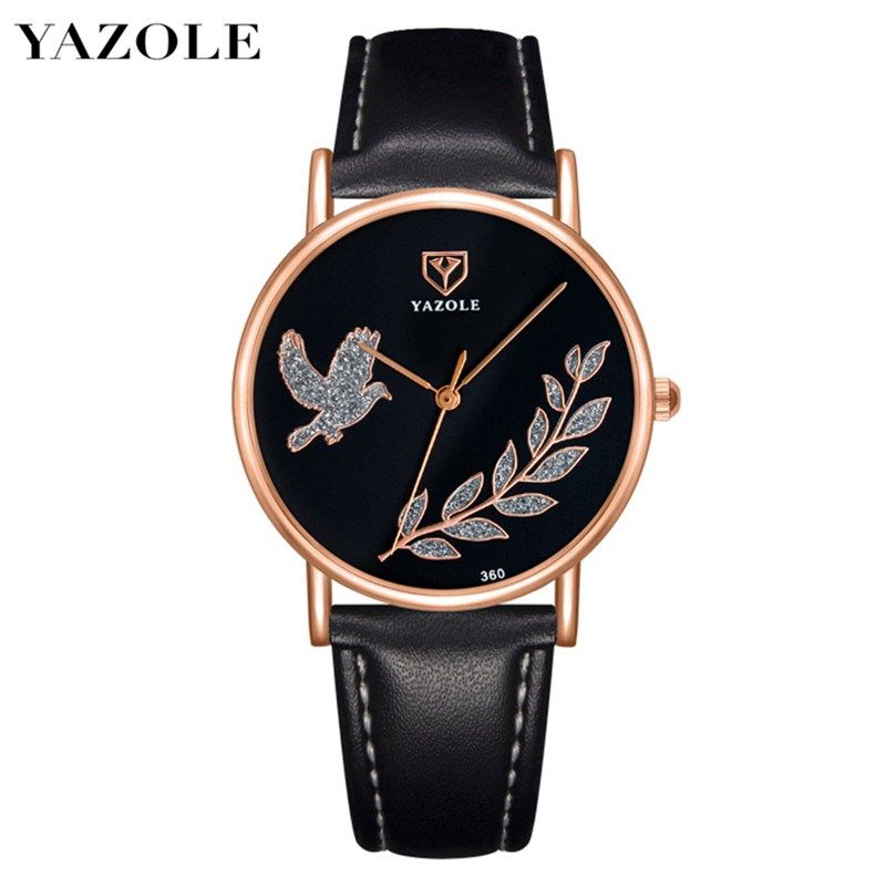 Top Luxury Brand Watch Fashion Women Quartz Wristwatch Gift For Female YZL360H-Black