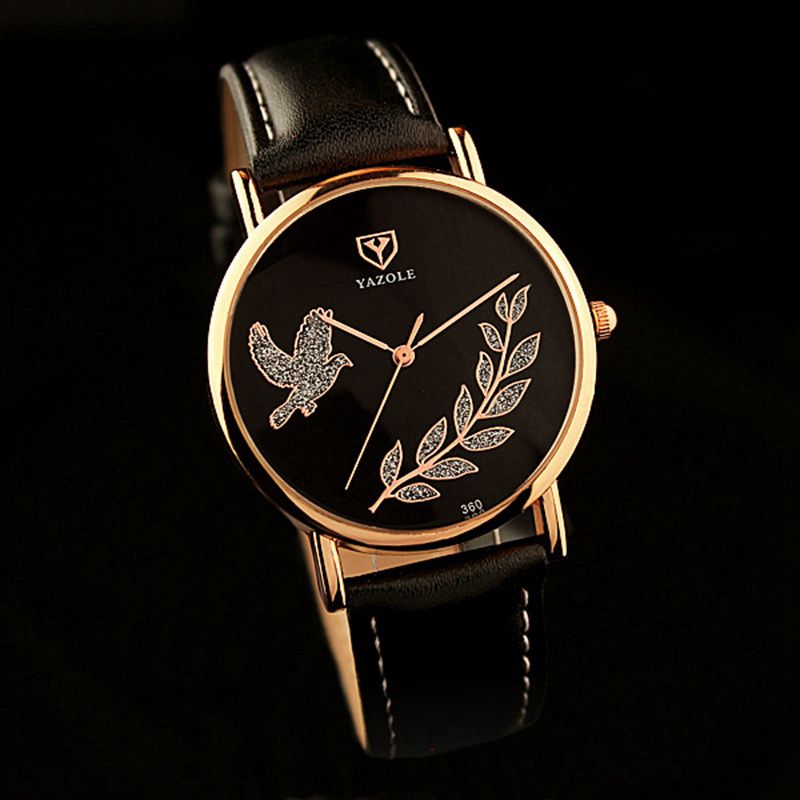 Top Luxury Brand Watch Fashion Women Quartz Wristwatch Gift For Female YZL360H-Black