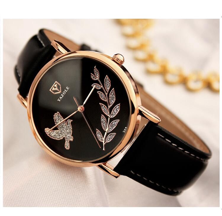 Top Luxury Brand Watch Fashion Women Quartz Wristwatch Gift For Female YZL360H-Black