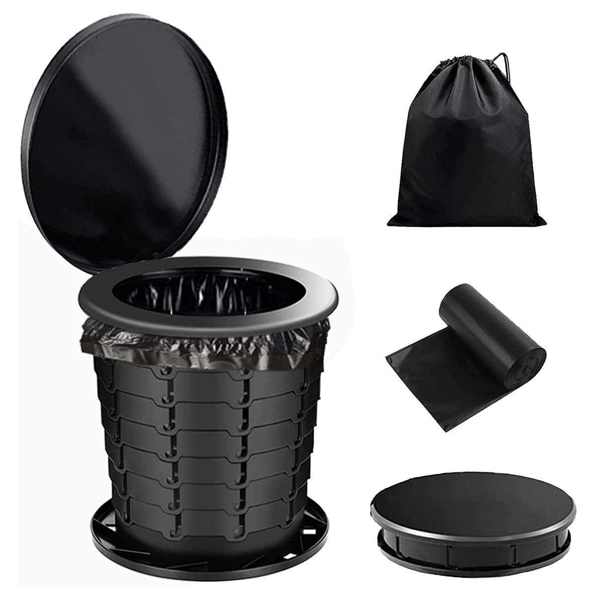 Portable Toilet for Adults Kids ,Outdoor Camping Potty and