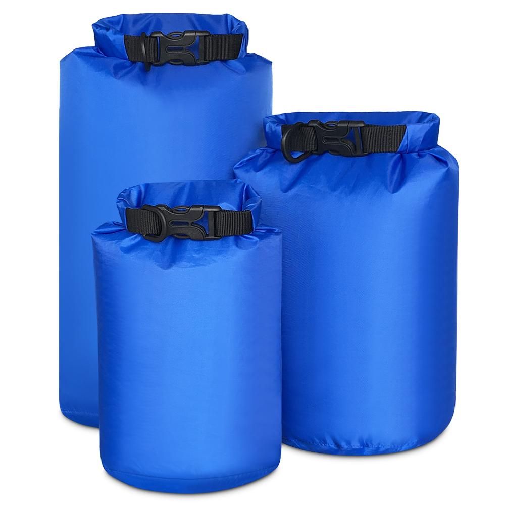 Pack of 3 Waterproof Bag 2L+4L+8L Outdoor Ultralight Dry Sacks for Camping Hiking Traveling Boating Kayaking