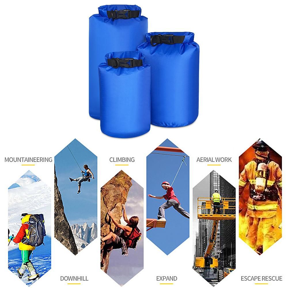 Pack of 3 Waterproof Bag 2L+4L+8L Outdoor Ultralight Dry Sacks for Camping Hiking Traveling Boating Kayaking