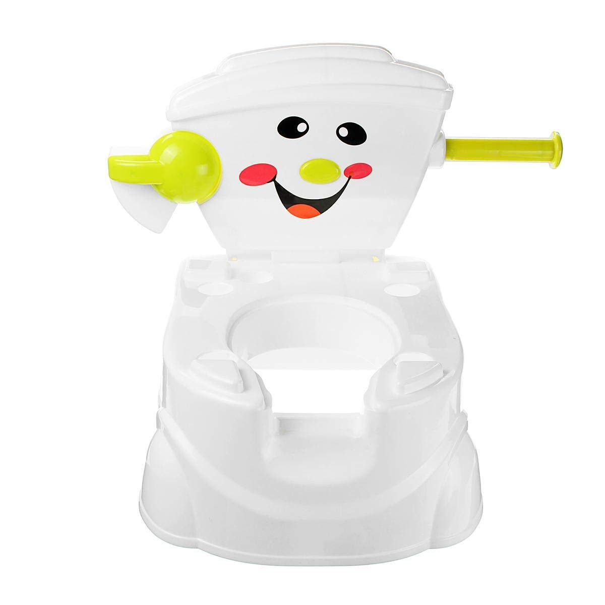 2 In 1 Music Kids Baby Toilet Training Children Toddler Potty Trainer Seat Chair Blue (blue)
