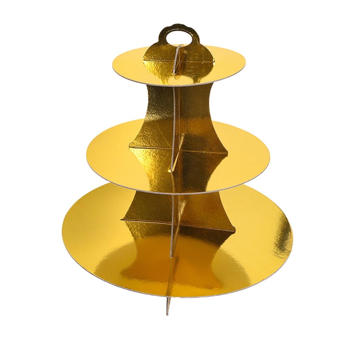 Birthday Cake Stand Cake Display Rack Desktop Dessert Holder Ornament Golden