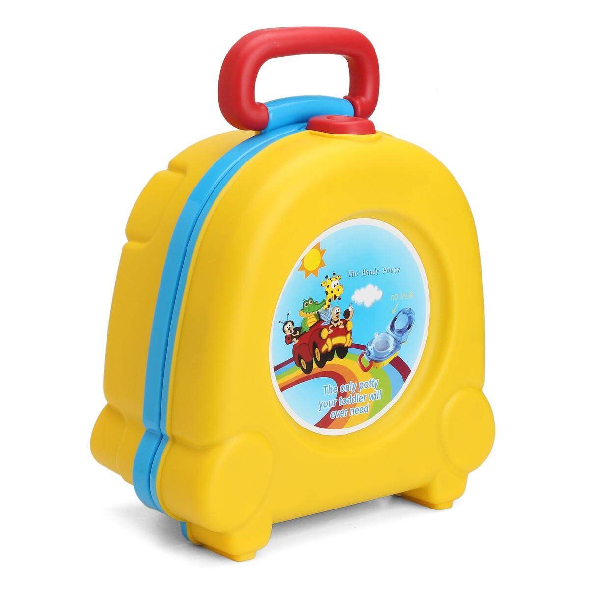 Kid Baby Toddler Portable Travel Potty Urinal Toilet Pee Pot Training Seat Chair Yellow Yellow